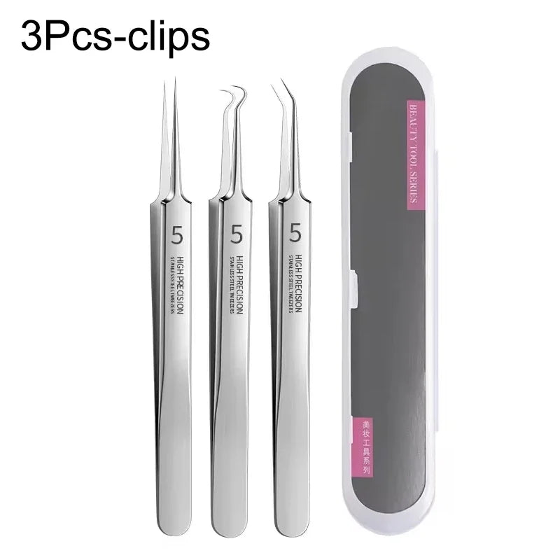3-8pcs Stainless Steel Acne Needles Blackhead Remover Tools Pore Cleansing Tools Professional Facial Care Beauty Tools Skin Care