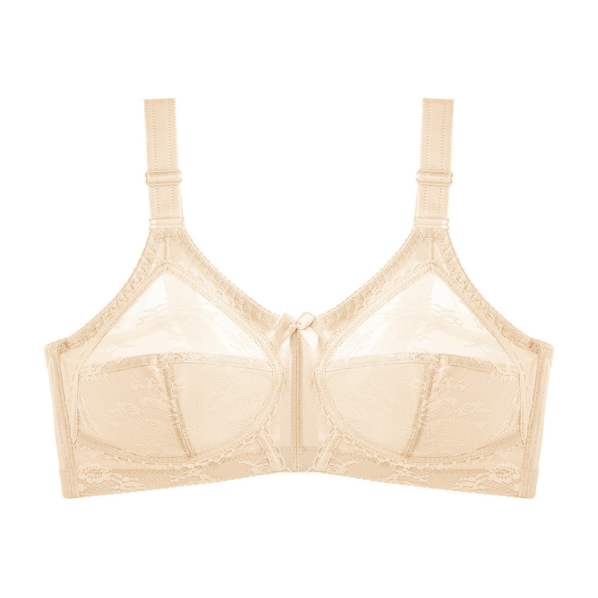 Cross-border Ultra-thin Plus Size Full Cup Export Bra Without Padding Sexy Lace Wire-free Transparent European and American Style Underwear
