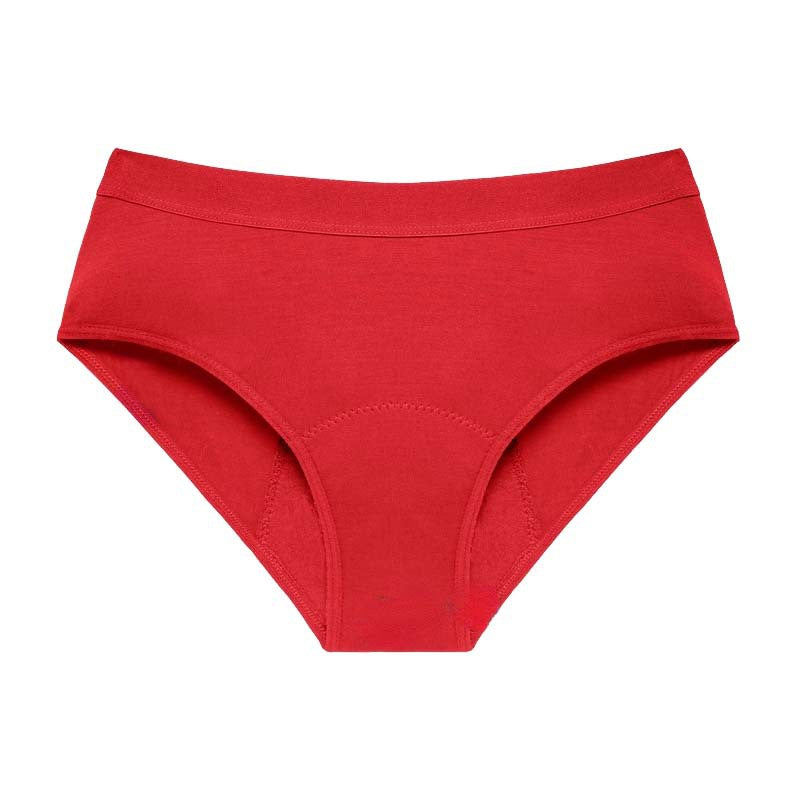 Thickened Bamboo Fiber Women's Menstrual Underwear with Anti-Side Leakage in Multiple Colors