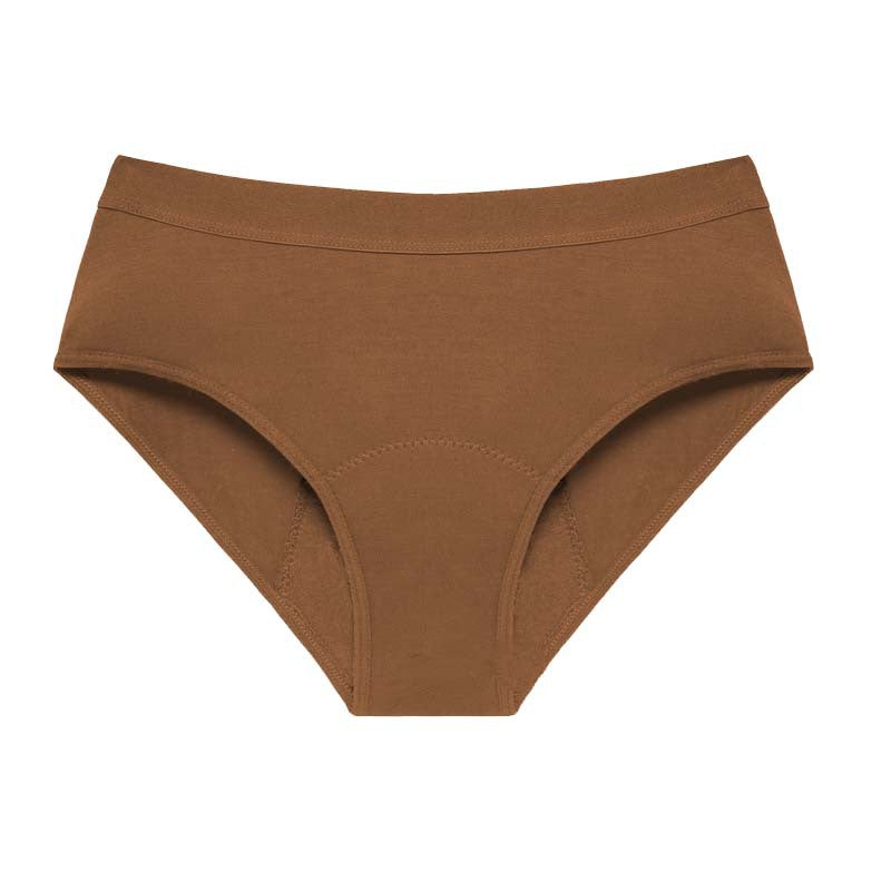 Thickened Bamboo Fiber Women's Menstrual Underwear with Anti-Side Leakage in Multiple Colors