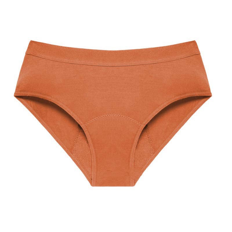 Thickened Bamboo Fiber Women's Menstrual Underwear with Anti-Side Leakage in Multiple Colors