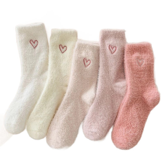 Socks children's plush socks floor long socks thickened women's midsole