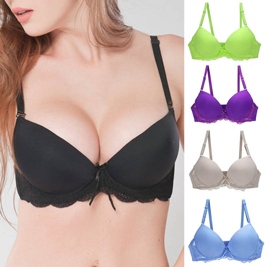 Large Size Smooth Seamless Bra for Women, Slimming Big Bust, Reduces Side Fat, Anti-Sagging, Thin Padded, Shaping and Supporting Underwire Bra