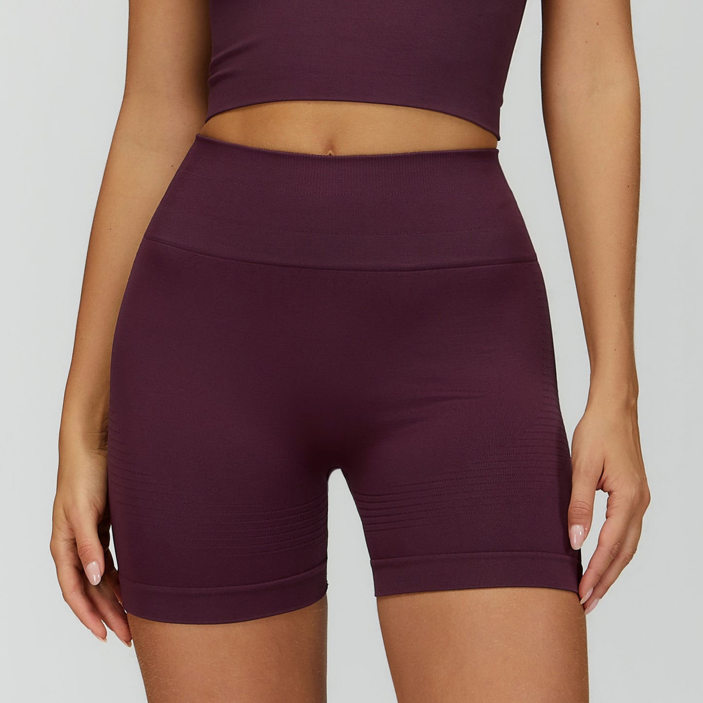 Tight high waisted yoga shorts