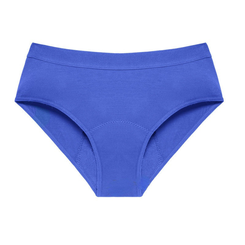 Thickened Bamboo Fiber Women's Menstrual Underwear with Anti-Side Leakage in Multiple Colors