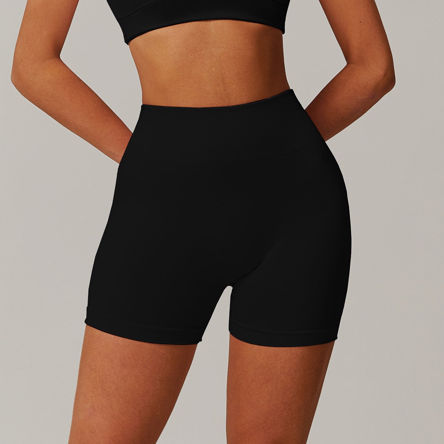 Tight high waisted yoga shorts