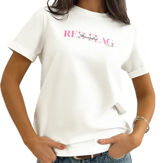 Loose round neck top for women