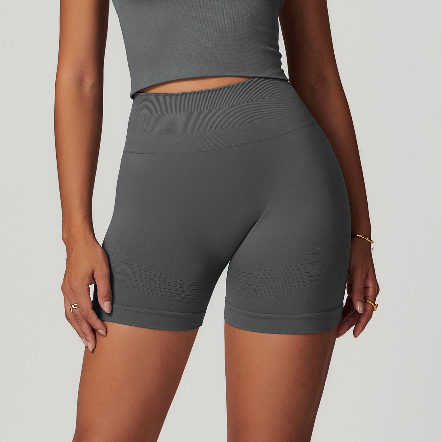 Tight high waisted yoga shorts