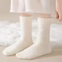3/5/10 Double Hairy Socks for Children in Winter, Thickened and Warm Middle Socks, Mink Velvet