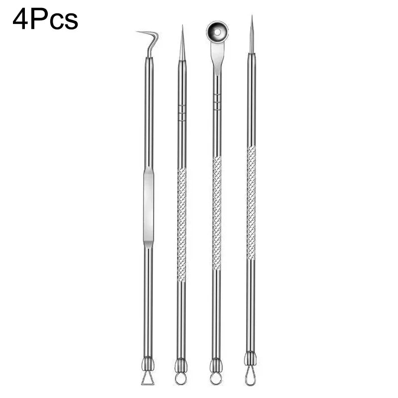 3-8pcs Stainless Steel Acne Needles Blackhead Remover Tools Pore Cleansing Tools Professional Facial Care Beauty Tools Skin Care