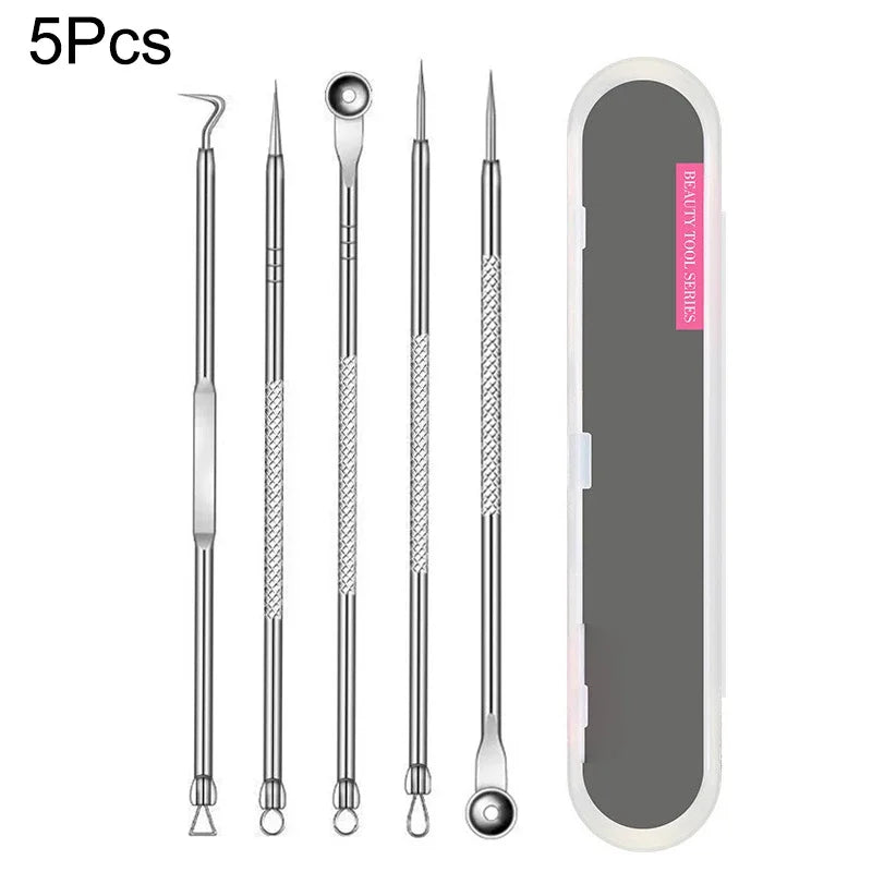 3-8pcs Stainless Steel Acne Needles Blackhead Remover Tools Pore Cleansing Tools Professional Facial Care Beauty Tools Skin Care